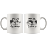 Never lost always exploring camping white coffee mug