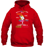 With A Fuck Fuck Here And A Fuck Fuck There I Don’t Give A Fuck Fuck Ballet Unicorn Tee Shirt Hoodies