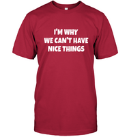 I’m Why We Can’t Have Nice Things Tee Shirt Hoodie