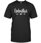 Godmother Arrow Heart Mothers Day Gift T Shirt