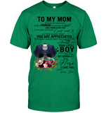 Police To My Mom I Know It's Not Easy For A Woman To Raise A Child Son Gift For Mothers Day T Shirts