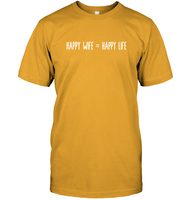 Happy Wife Happy Life Funny T Shirt For Men Women