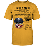 Police To My Mom I Know It's Not Easy For A Woman To Raise A Child Son Gift For Mothers Day T Shirts
