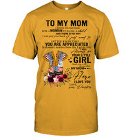 Air Force To My Mom I Know It's Not Easy For A Woman To Raise A Child Daughter Gift For Mothers Day T Shirts