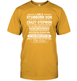 Stubborn Son Spoiled By Crazy Stepmom Mess Me Punch Face Hard Mothers Day Gift T Shirt