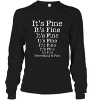 It's Fine Everything Is Fine Tee Shirt Hoodie