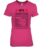 Wife Nutrition Facts Serving Size 1 Perfect Lady Funny Gift For Wife Women T Shirt