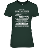 They Call Me Lucky Daughter Raised By Awesome Stepmom Mess Me Beast Awake Never Find Your Body Mothers Day Gifts T Shirts