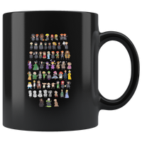 Harry All Characters Potter Black coffee mug