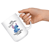 Lilo Rock Paper Scissors Throat Punch I Win Stitch White Coffee Mug