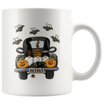 Personalized Mimi Halloween Gift Idea For Grandma Mom Nana From Grandkids Kids Name White Coffee Mug