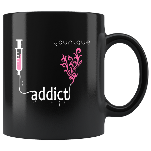 Addict Younique Black Coffee Mug