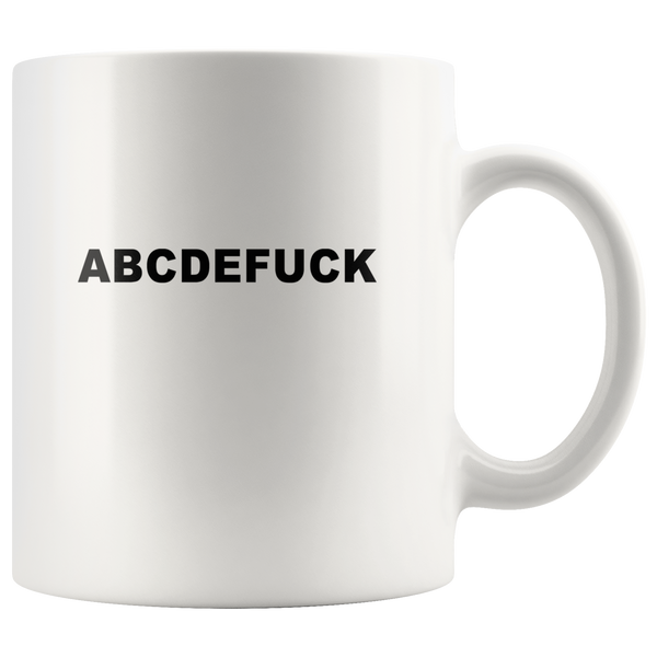 ABCDEFuck White Coffee Mug