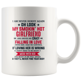 I Am Never Horny Again My Smokin Hot Girlfriend She Drives Me Crazy Falling In Love With Her I Had No Control White Coffee Mug