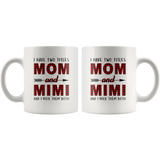 I have two titles Mom and Mimi rock them both, mother's day white gift coffee mug