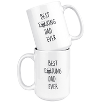 Best F Fucking Mechanic Dad Ever Father's Day Gift White Coffee Mug