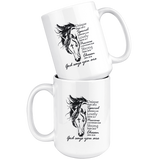 Horse Unique Psalm 139 13 Special Lovely Precious Strong Chosen God Says You Are White Coffee Mug