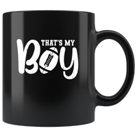 That’s My Boy Football Love FootBall Black Coffee Mug