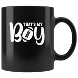 That’s My Boy Football Love FootBall Black Coffee Mug