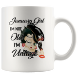 Betty January Girl Boop I'm Not Old I'm Vintage Born In January Birthday Gift White Coffee Mug