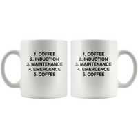 Coffee Induction Maintenance Emergence Coffee White Coffee Mug