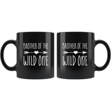 Brother Of The Wild One Black Coffee Mug