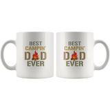 Best camping dad ever father's day gift white coffee mug