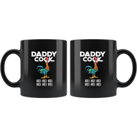Chicken Hei Hei Daddy Cook Dad Father's day gift black coffee mug