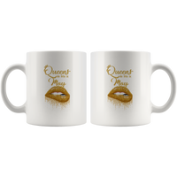 Queens are born in May birthday gift white coffee mug