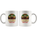 Father a son's first hero a daughter's first love Mugs, father's day gifts coffee mugs