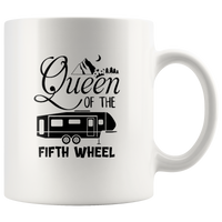 Queen Of The Fifth Wheel White Coffee Mug