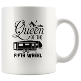 Queen Of The Fifth Wheel White Coffee Mug