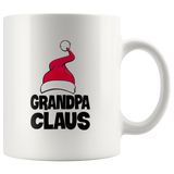 Grandpa Claus Santa Hat Christmas Xmas White Coffee Mug