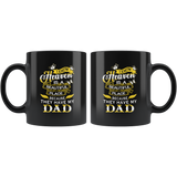 I know Heaven is a beautiful place because they have my dad father black coffee mug