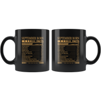 September born facts servings per container, born in September, birthday gift coffee mug