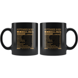 September born facts servings per container, born in September, birthday gift coffee mug