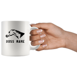 Horse boss mare white coffee mug