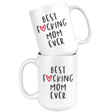 Best F Mom Ever Mothers Day Gift For Mom White Coffee Mug