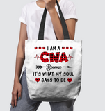 I Am A CNA Because It’s What My Soul Says To Be Nurse Red Plaid T Shirts
