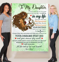 Personalized Custom Name To My Daughter You Are My Everything Gift Ideas From Dad Blanket