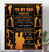 To My Dad Thank You Personalized Print