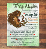 Personalized Custom Name To My Daughter You Are My Everything Gift Ideas From Mom Blanket