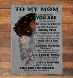 Personalized Custom Name To My Mom Warrior Gift Ideas From Daughter Mothers Day Blanket