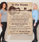 Personalized Custom Name To My Husband I Love You Wife Guitar Gift Ideas Blanket