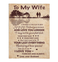 Personalized Custom Name To My Wife Your Last Everything Love You Forever Always Gift Ideas From Husband Guitar Blanket