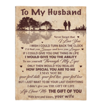 Personalized Custom Name To My Husband I Love You Wife Guitar Tree Gift Ideas Throw Blanket