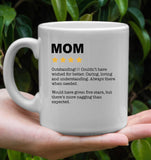 Mom Outstanding Couldnt Have Wished For Better Mothers Day Gift White Coffee Mug