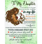 Personalized Custom Name To My Daughter You Are My Everything Gift Ideas From Mom Blanket