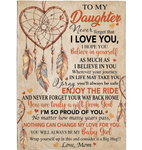 Personalized Custom Name To My Daughter Dreamcatcher Mom Love You Gift Ideas Blanket