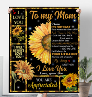 To My Mom Sunflower Andrea Frantz